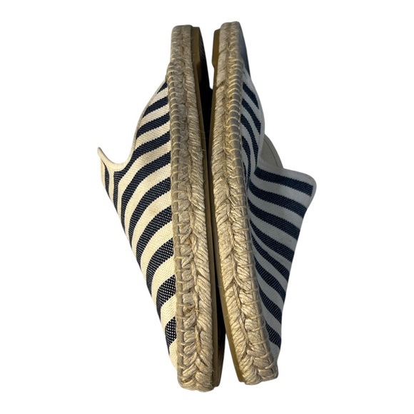 Saks Fifth Avenue Women's Navy and White Striped Espadrilles NWOT SB13 - Picture 8 of 9